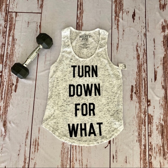 🌿HP🌿 Turn Down for What Workout Tank NWT - Picture 2 of 5